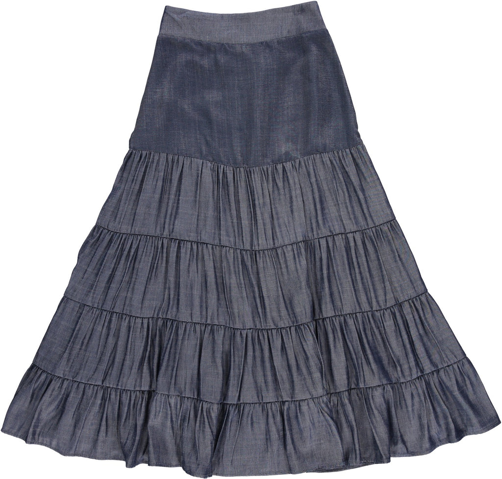 Dark Denim Maxi Skirt