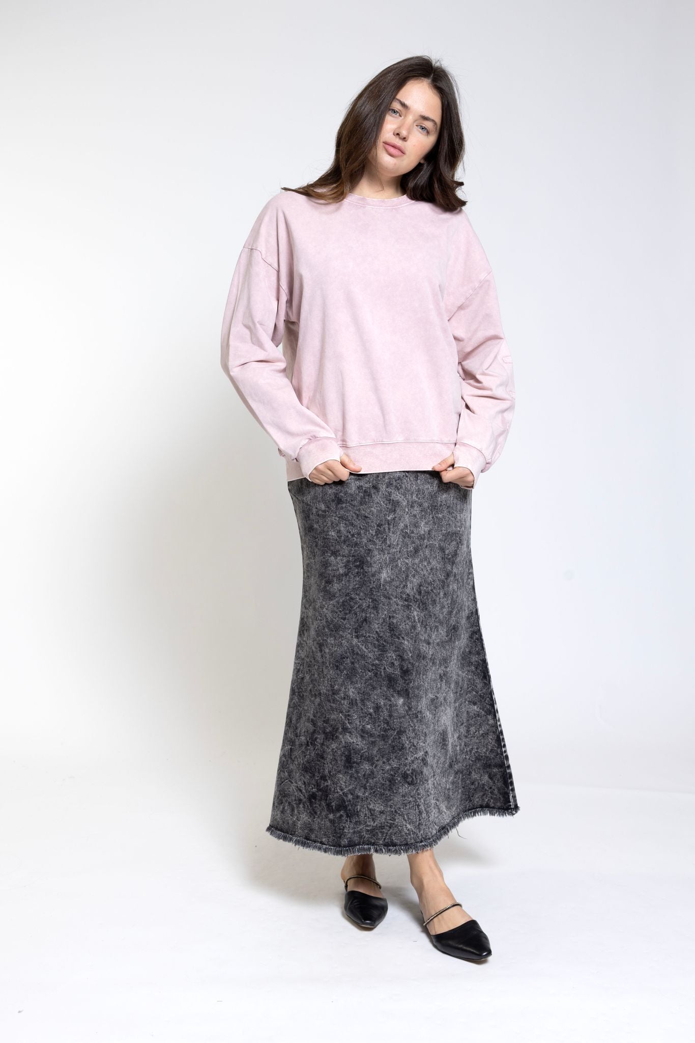 Pink Wash Sweatshirt - TTYLSS2414-G