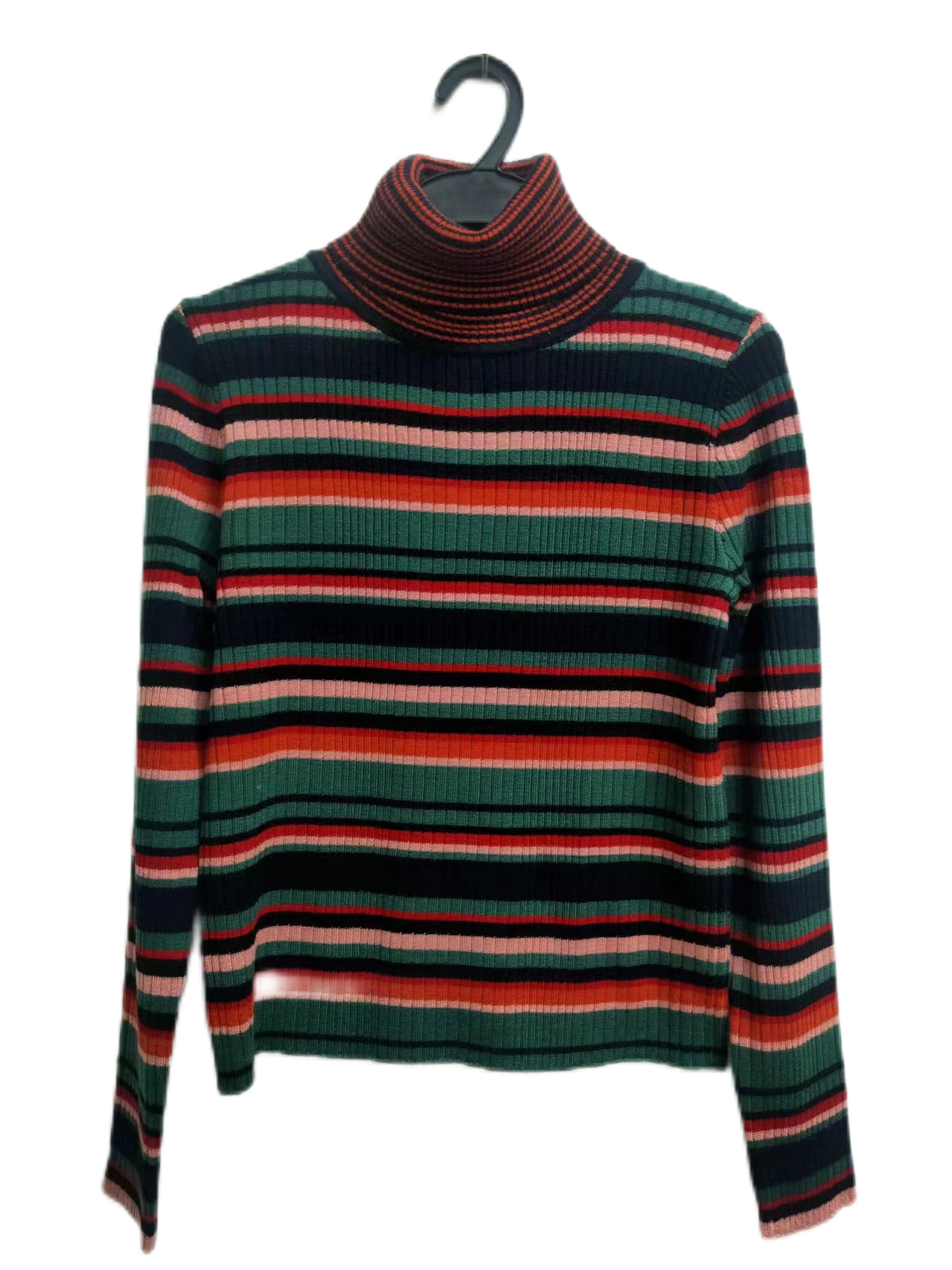 Striped Turtlneck Sweater