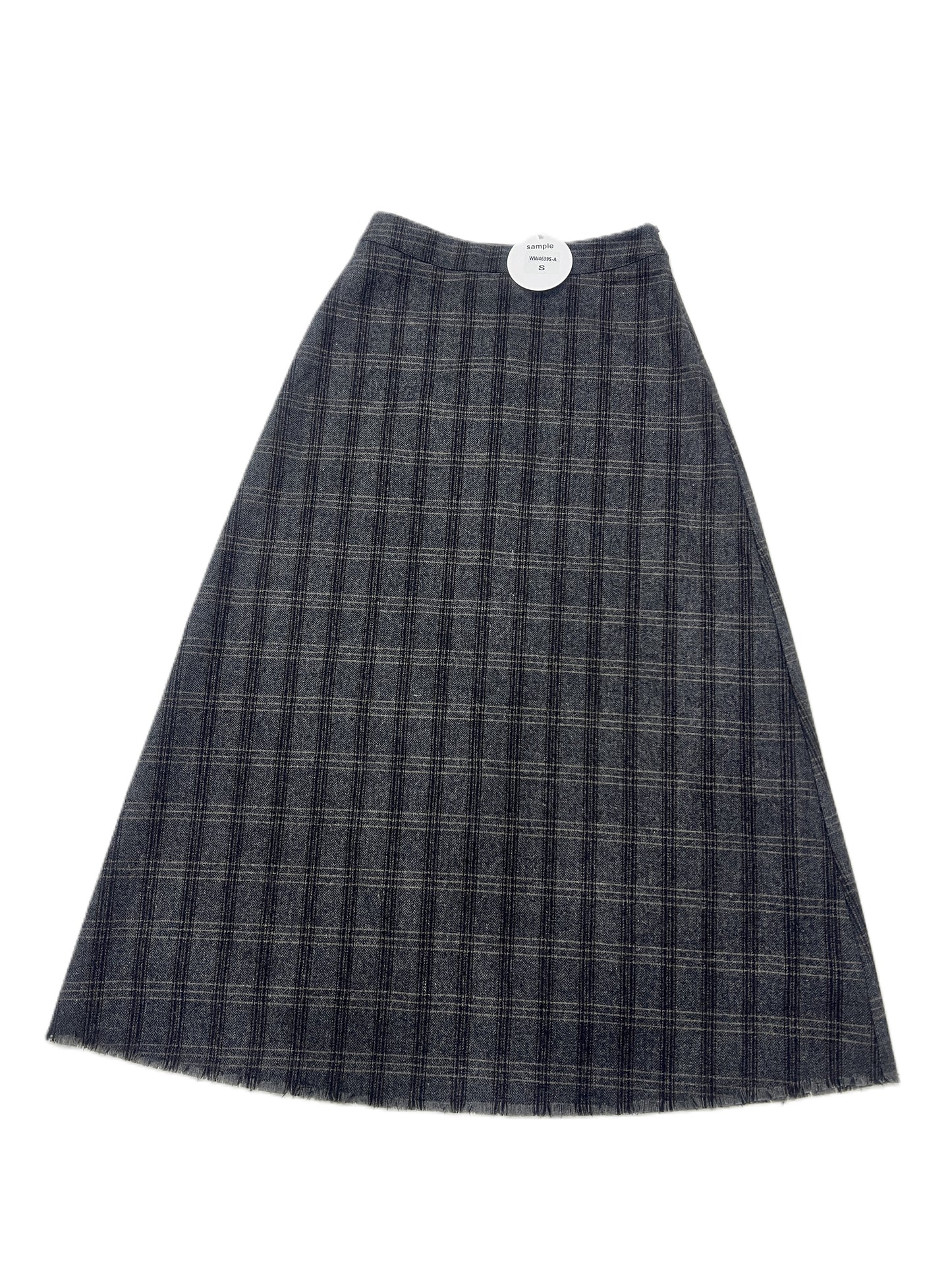 Wool Plaid Skirt