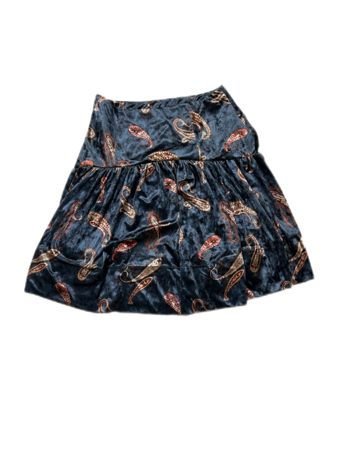 Micro Pleated Black Floral Skirt-WW4271ST-A