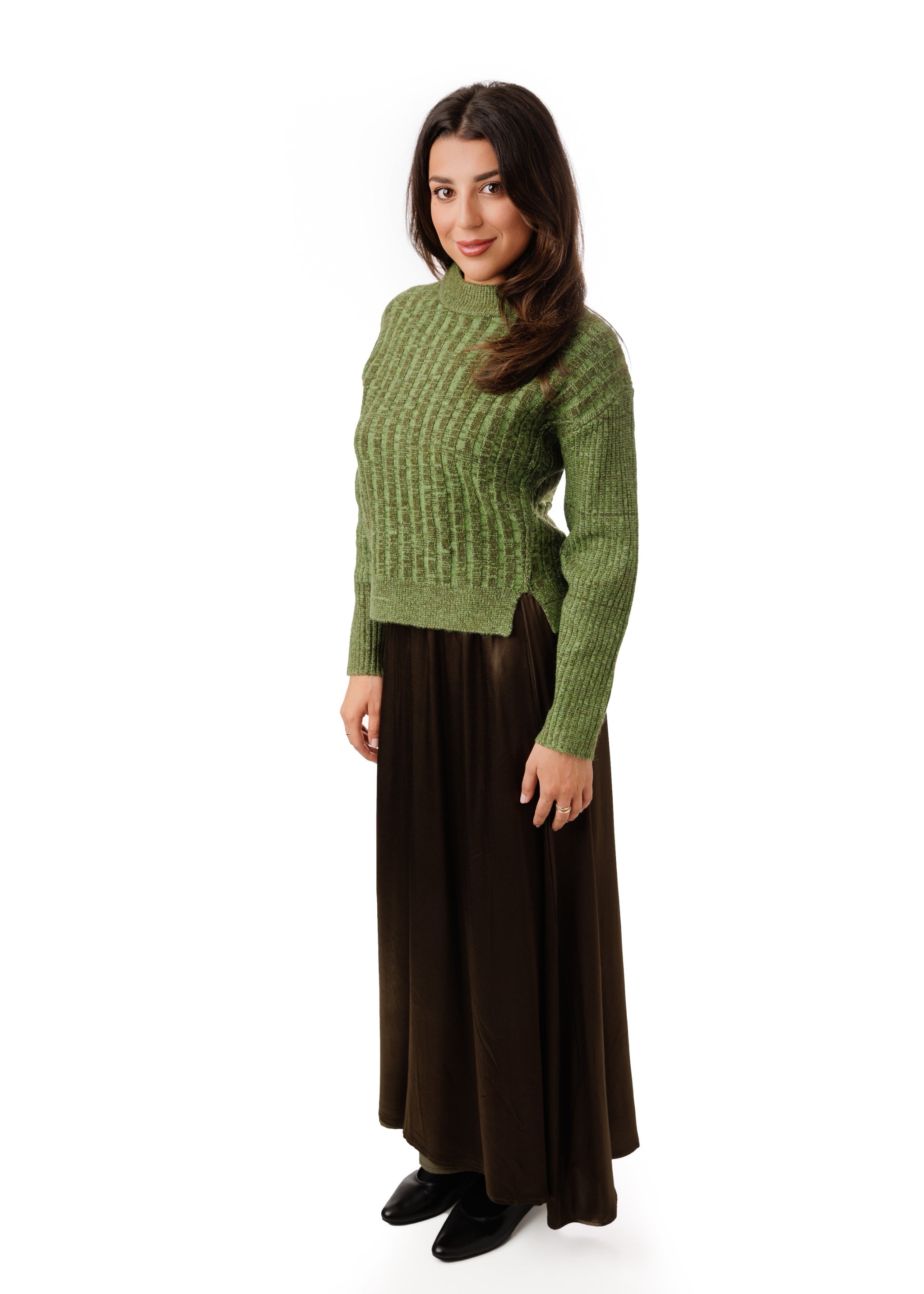 Green Slip Skirt