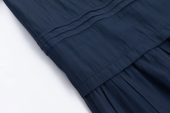 Dark Navy Scrunch Waist Skirt