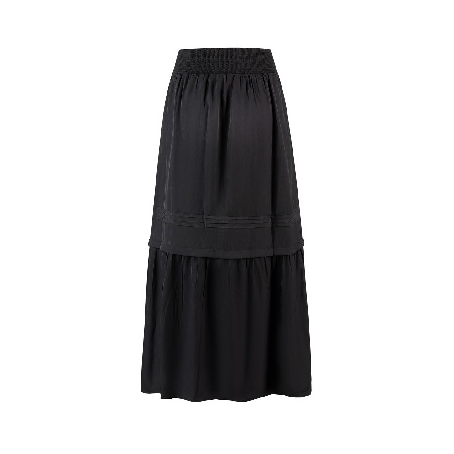 Black Scrunch Waist Skirt