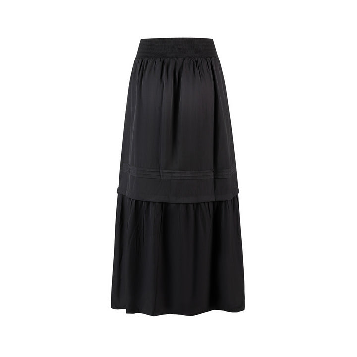 Black Scrunch Waist Skirt