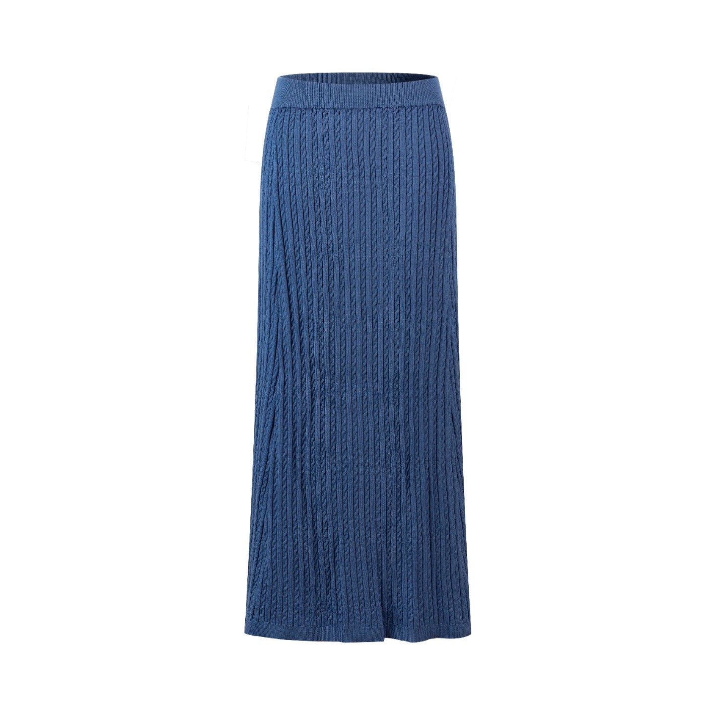 Blue Cableknit Skirt