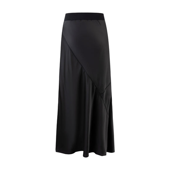 Black Long Slip Skirt