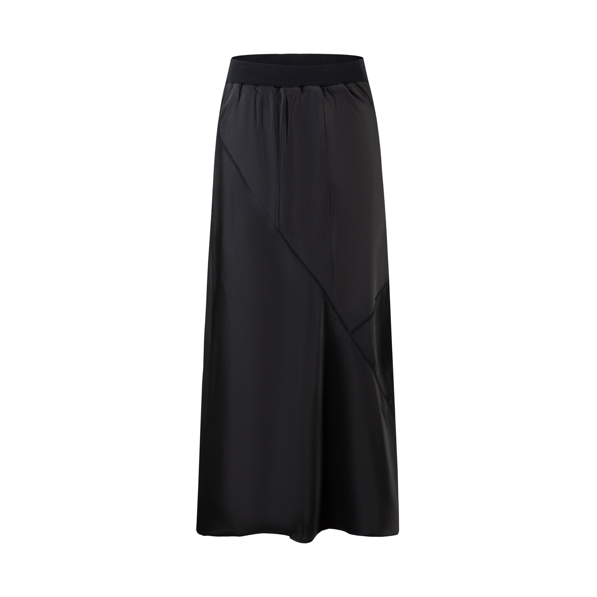 Black Long Slip Skirt