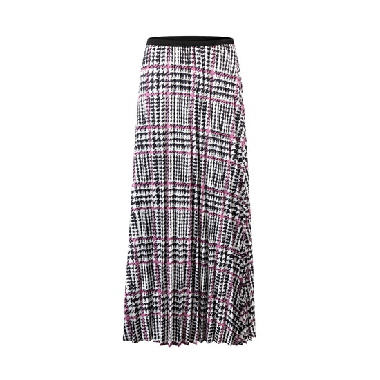 Printed Pleated Skirt