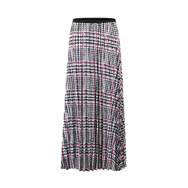 Printed Pleated Skirt