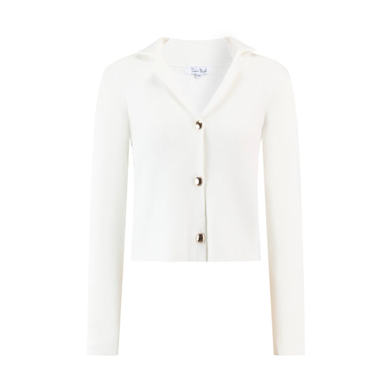 Ivory Knit Blazer