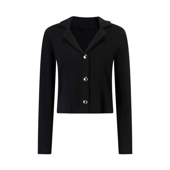 Black Knit Blazer