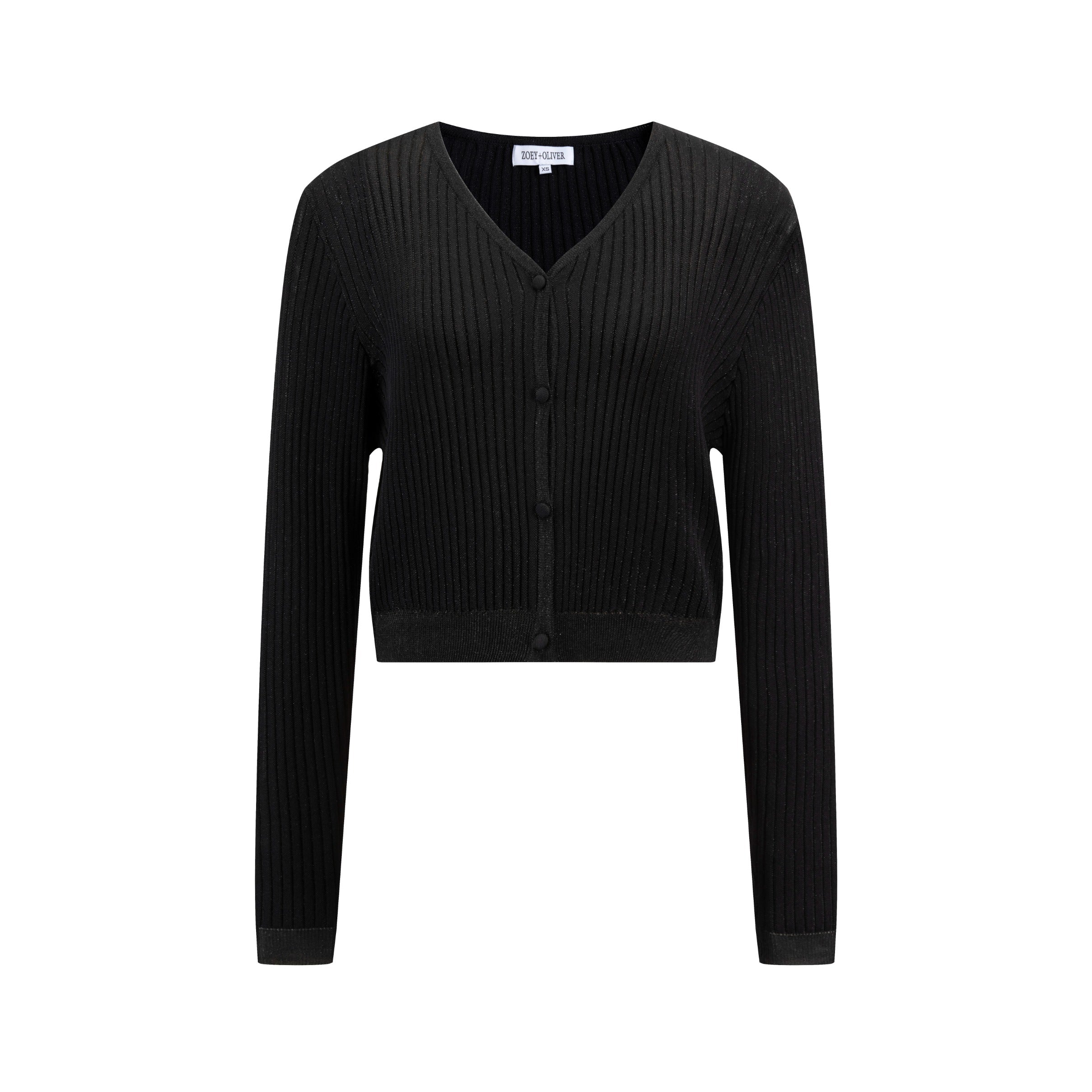 Black Metalic Cardigan