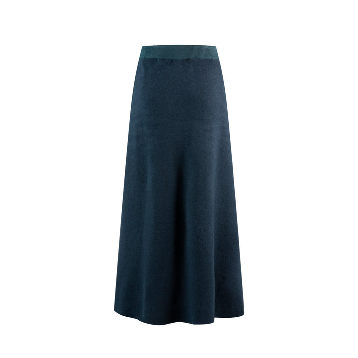 Blue And Green Knit Skirt