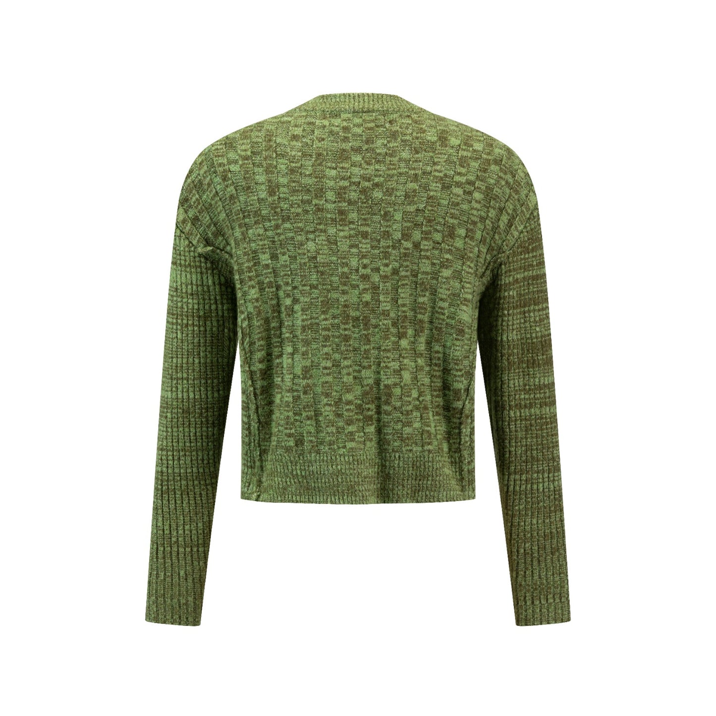 Green And Brown Heathered Sweater