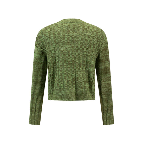 Green And Brown Heathered Sweater