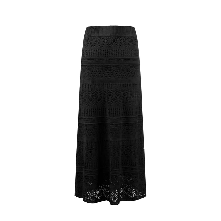 Knit Crochet Maxi Skirt