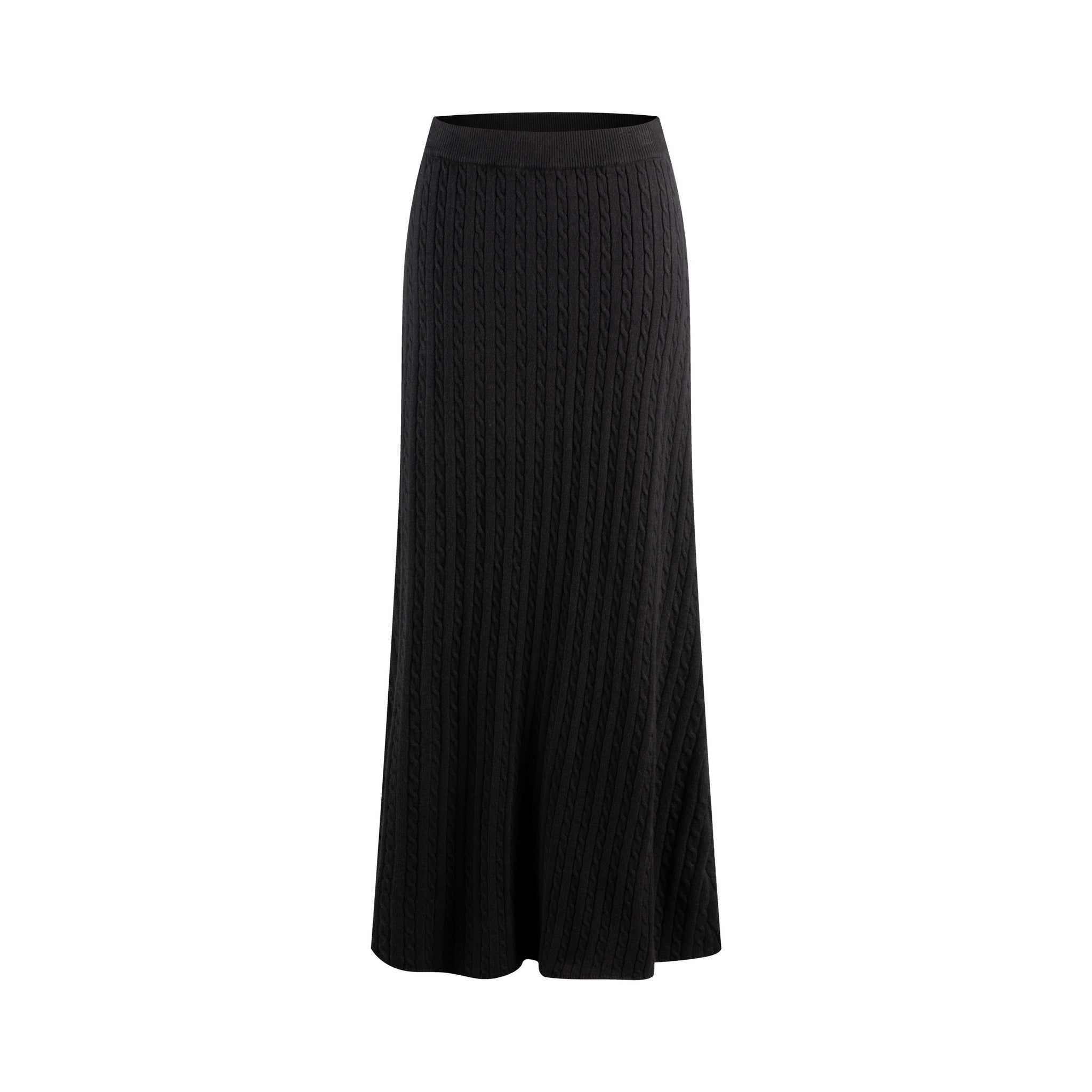 Black Cable Skirt