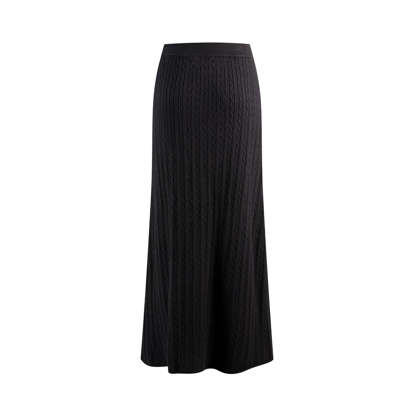 Black Cable Skirt