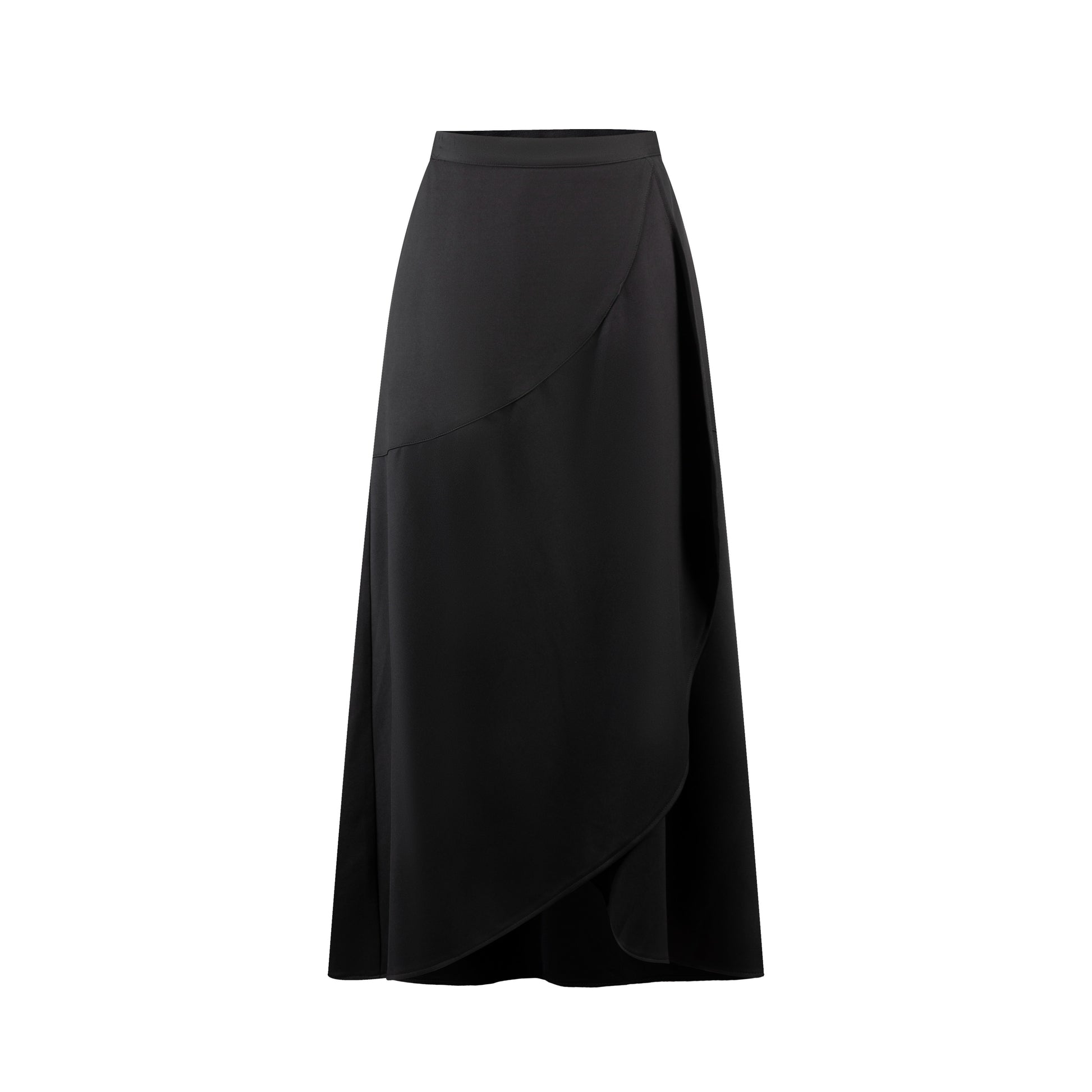 Black Wrap Skirt