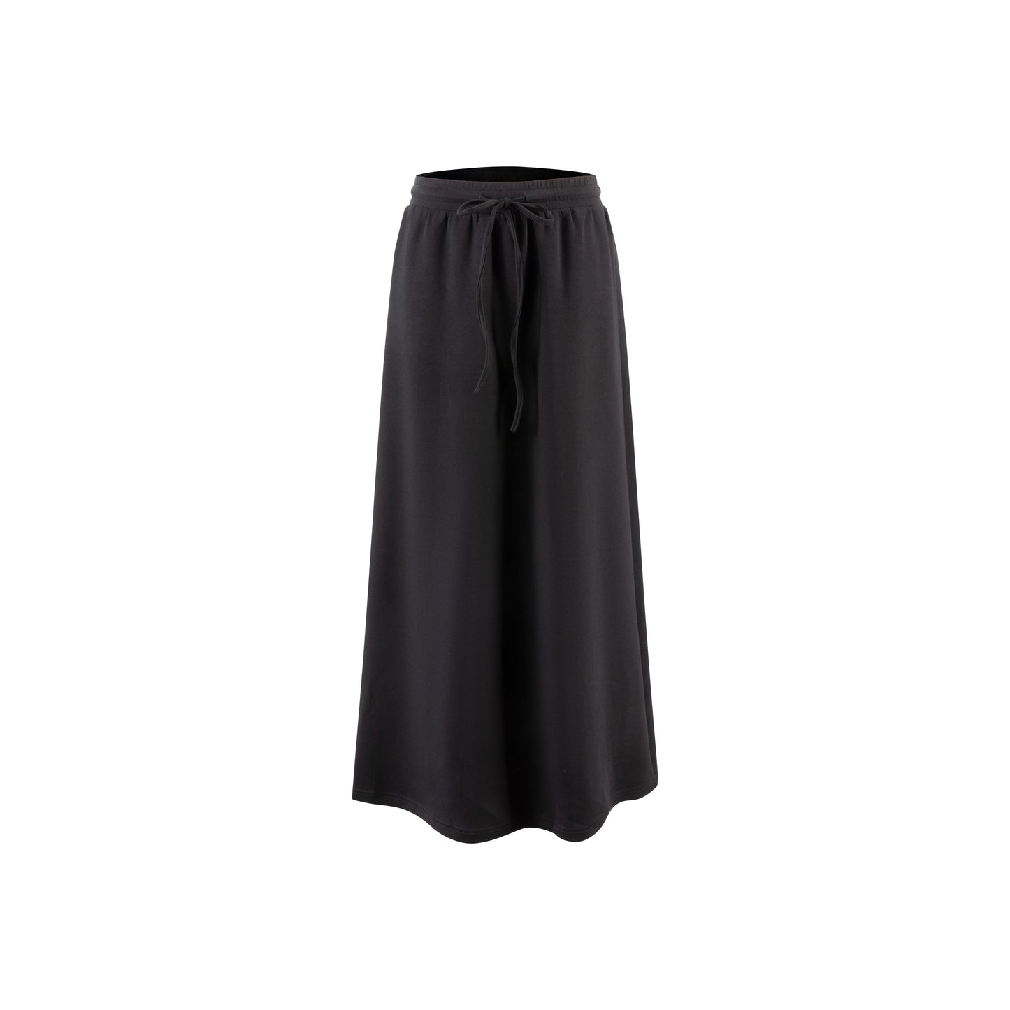 Black Skirt With Drawstring