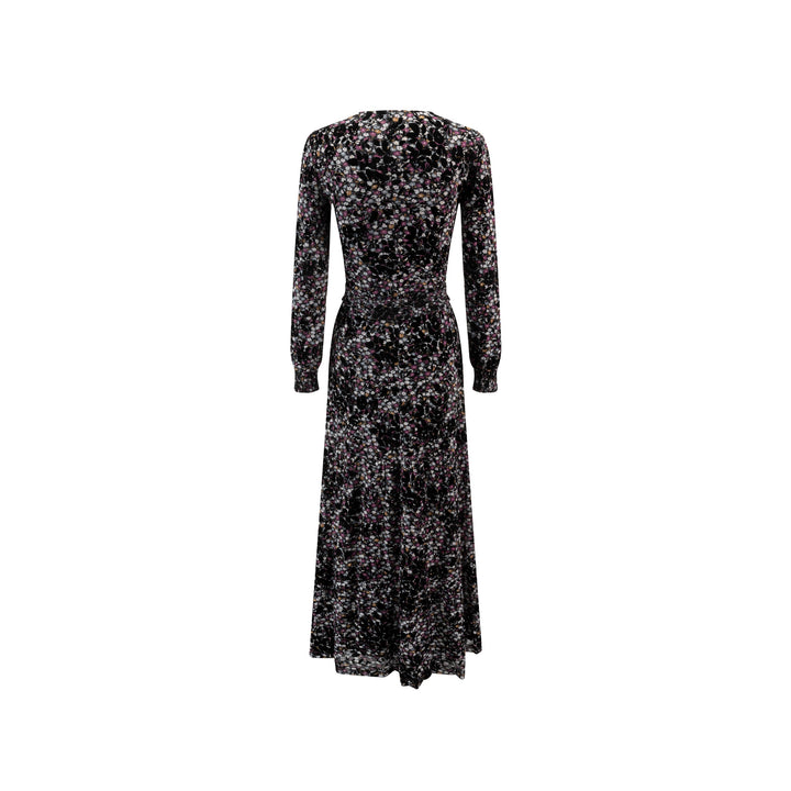 Pressed Velvet Multi Floral Dress