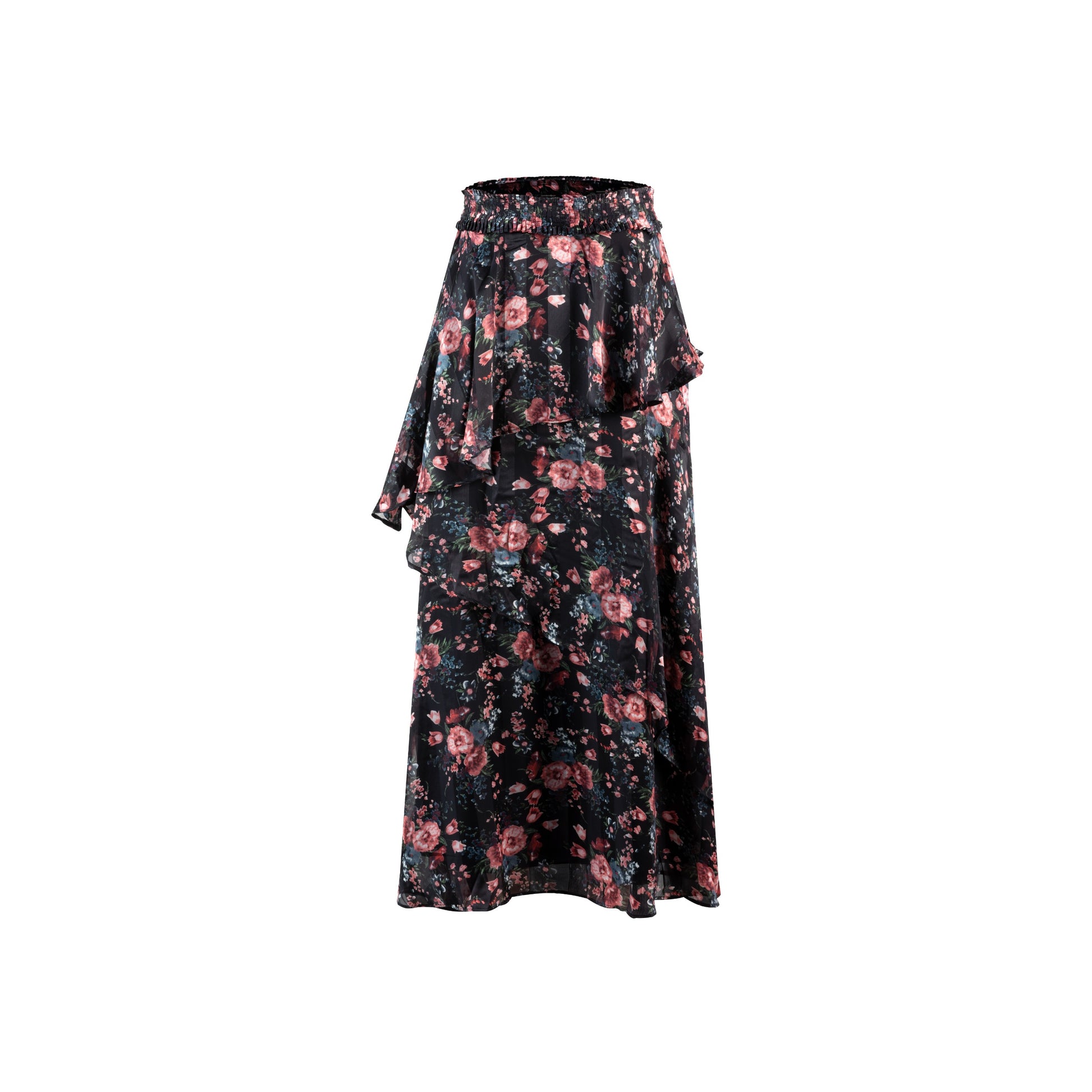 Chiffon Floral Layered Skirt