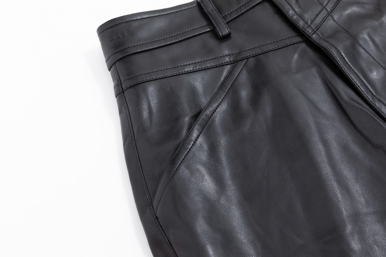 Black Leather Skirt