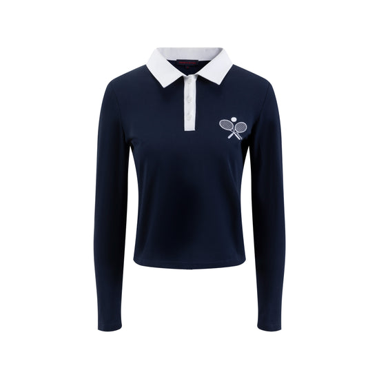 Navy Tennis Polo T-Shirt