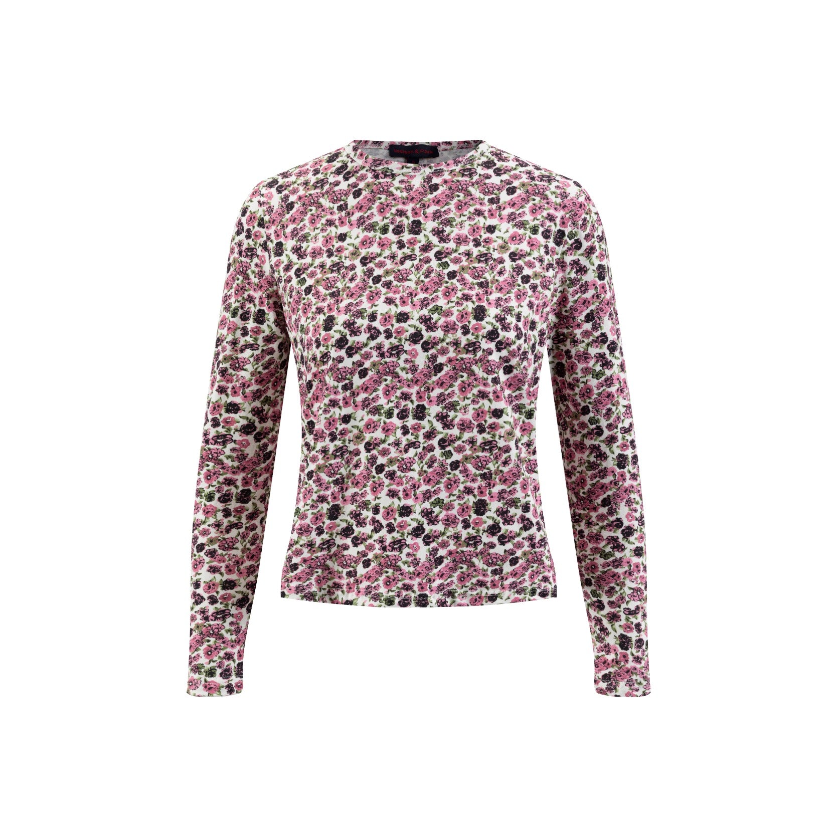 Pink Flower Printed T Shirt