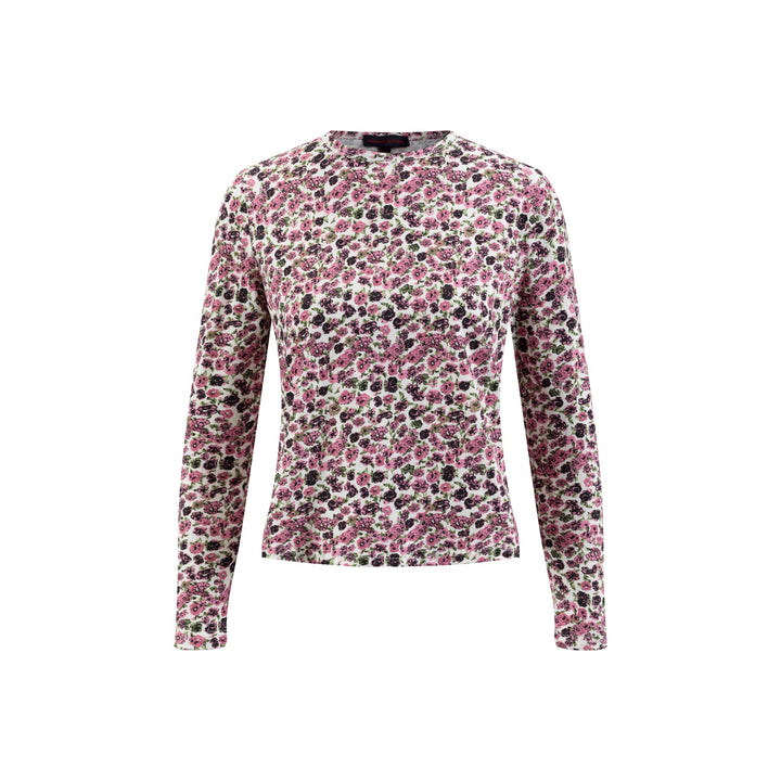 Pink Flower Printed T Shirt