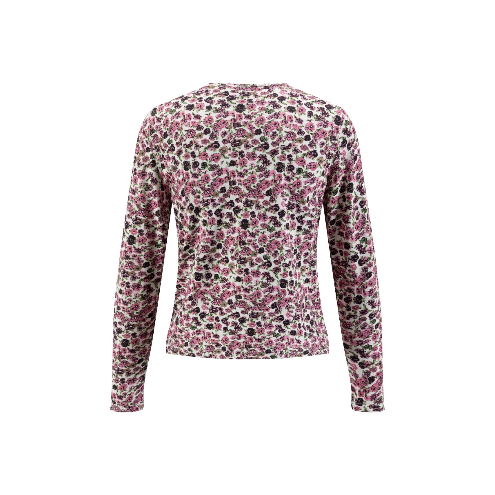 Pink Flower Printed T Shirt