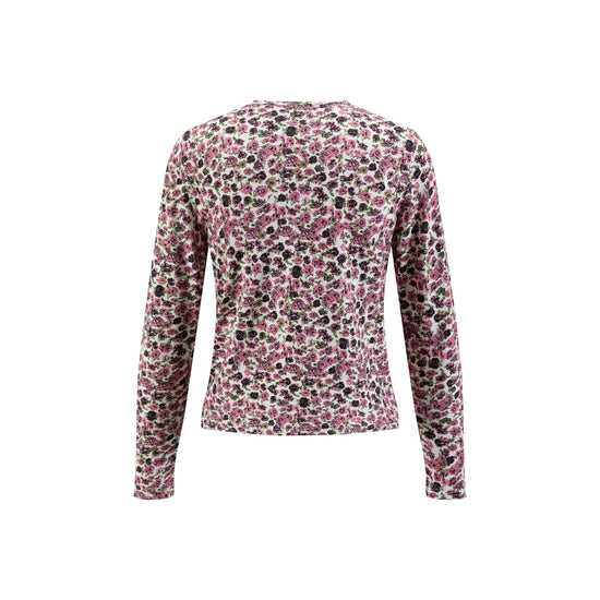 Pink Flower Printed T Shirt