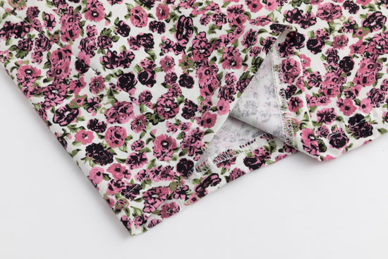 Pink Flower Printed T Shirt