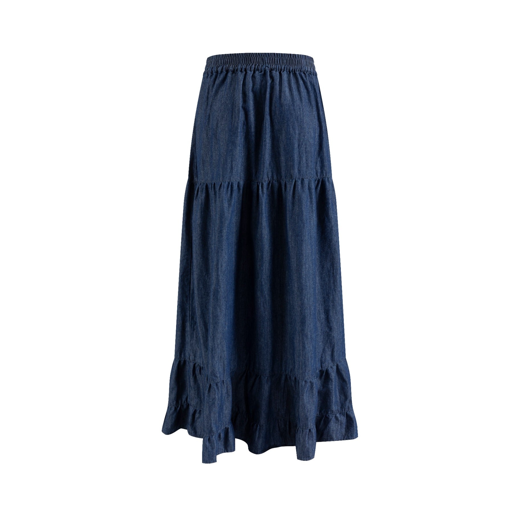 Dark Blue Denim Layer Skirt