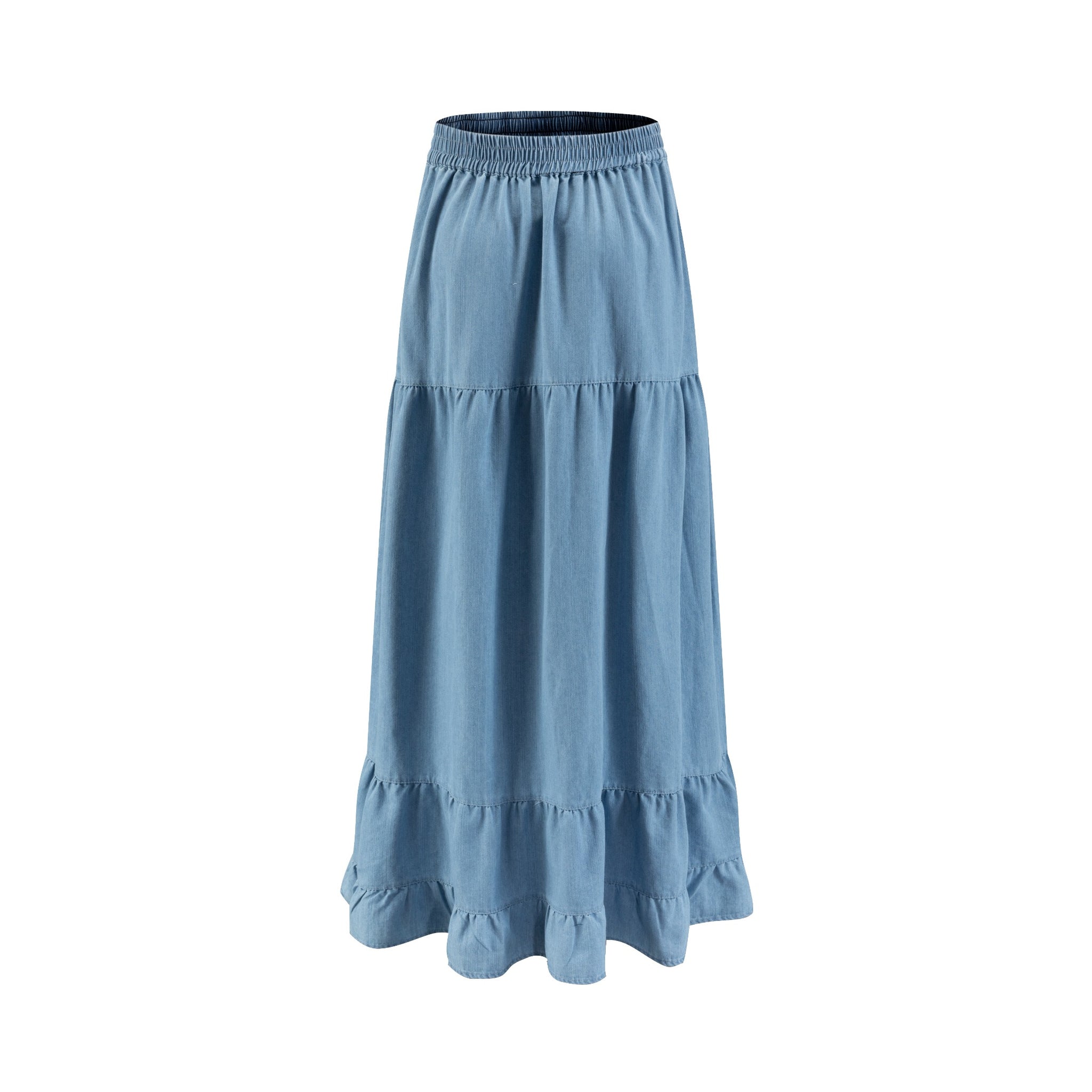 Light Blue Denim Layer Skirt