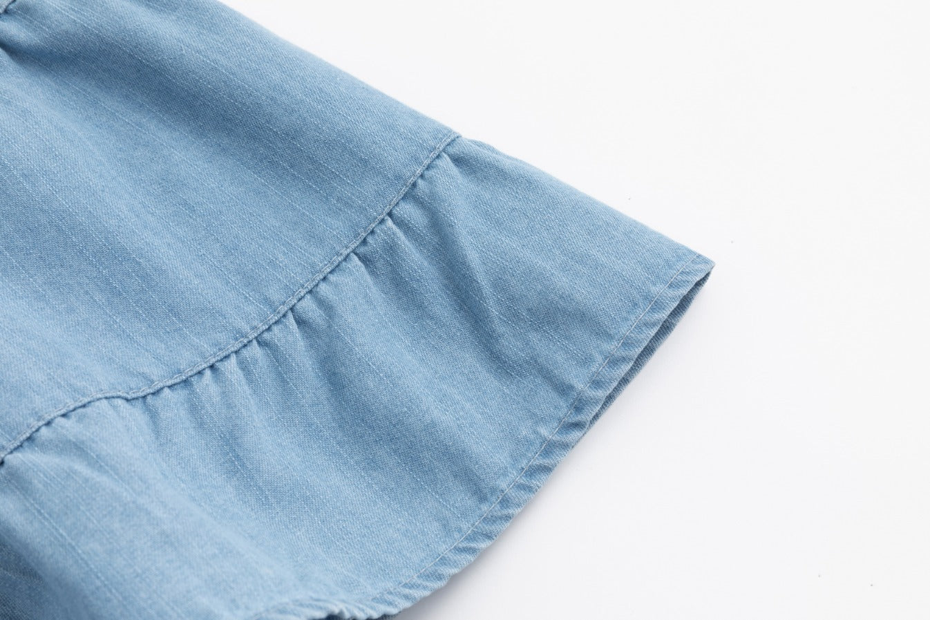 Light Blue Denim Layer Skirt