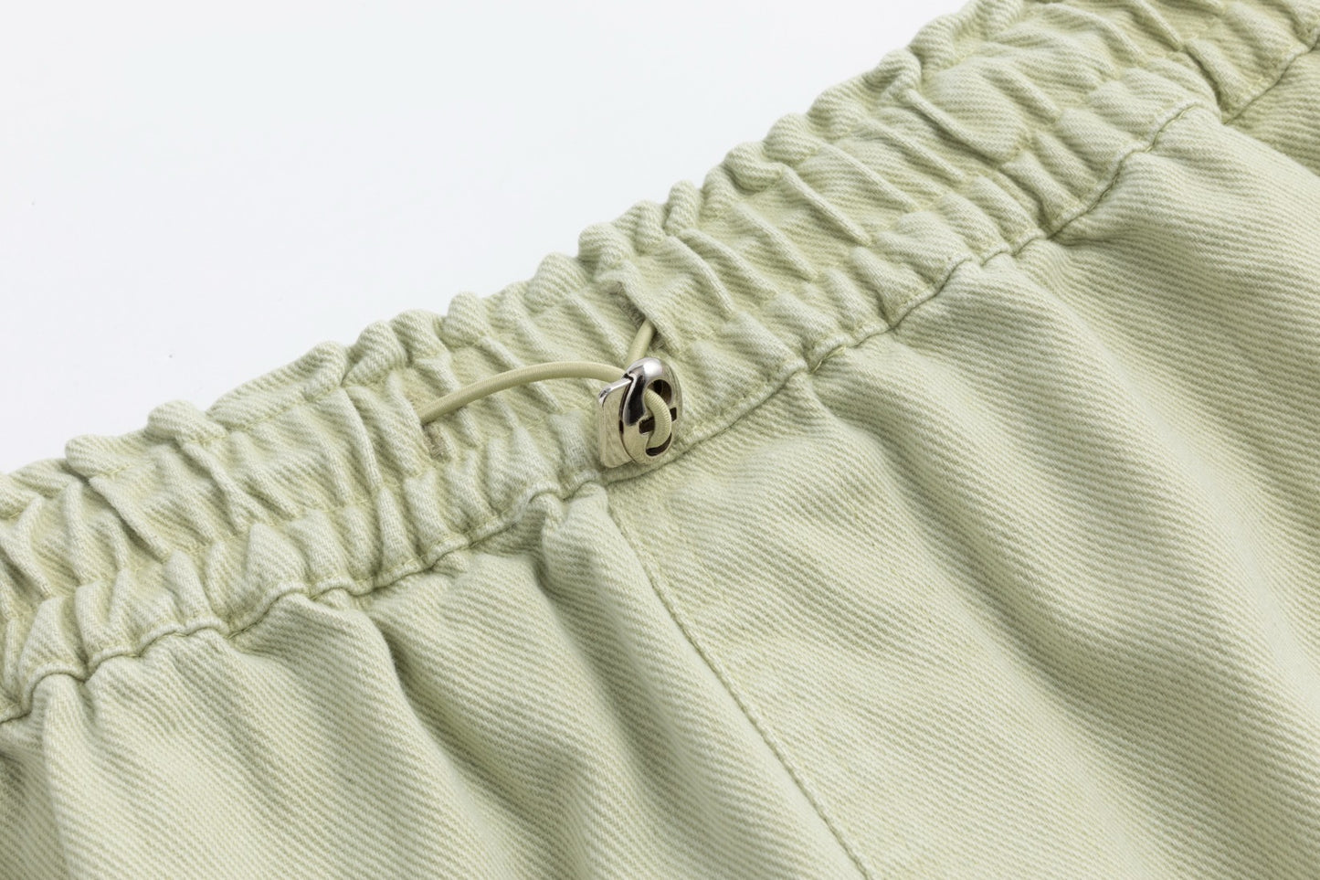 Light Green Denim Cargo Skirt