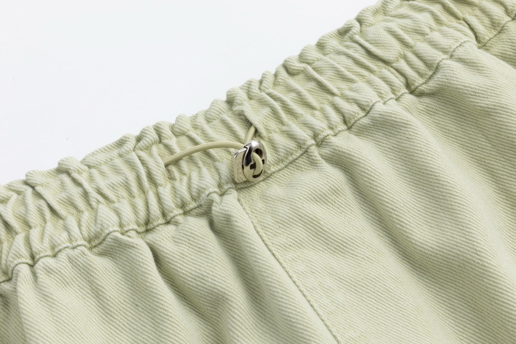 Light Green Denim Cargo Skirt