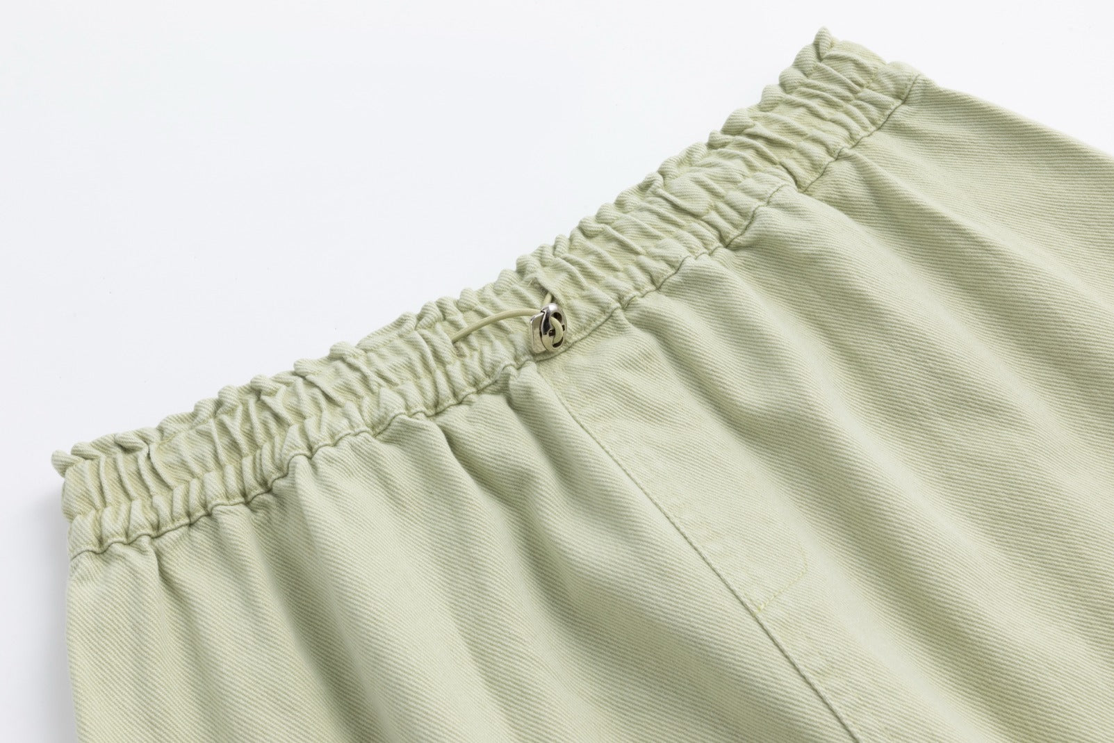 Light Green Denim Cargo Skirt