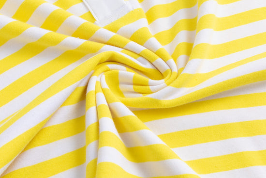 Yellow/White Stripes Polo Top