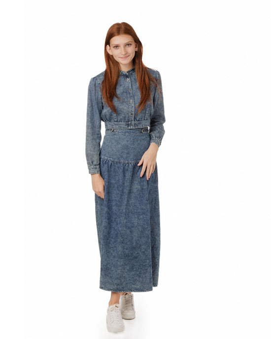 Light Blue Denim York Skirt