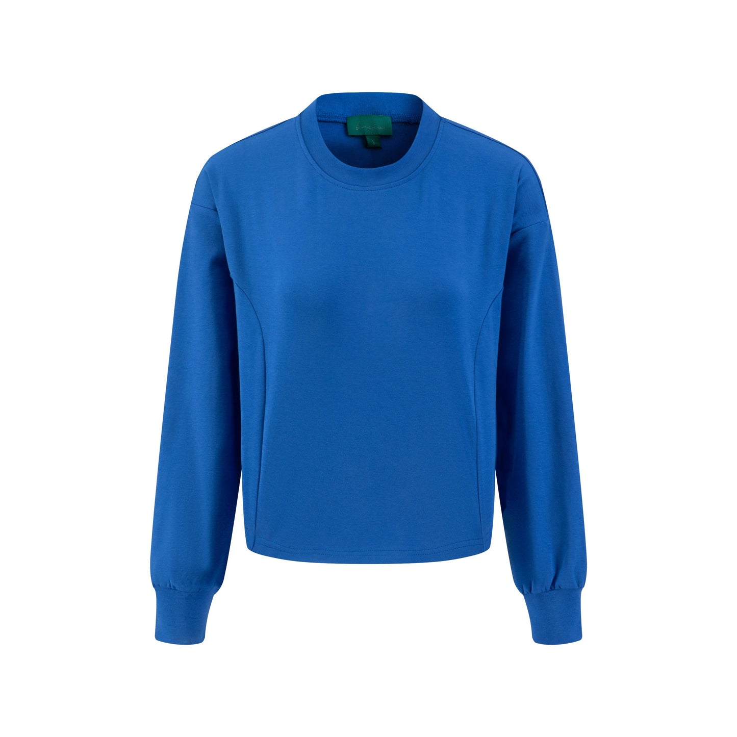 Cropped Piping Top - Royal Blue