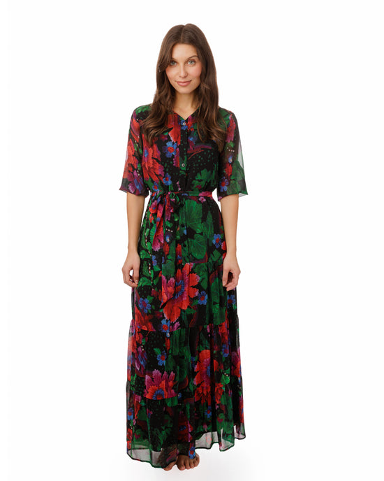 Abstract Floral Dress