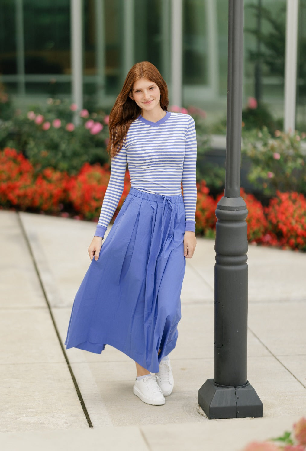 Drawstring Pocket Skirt - Lavender